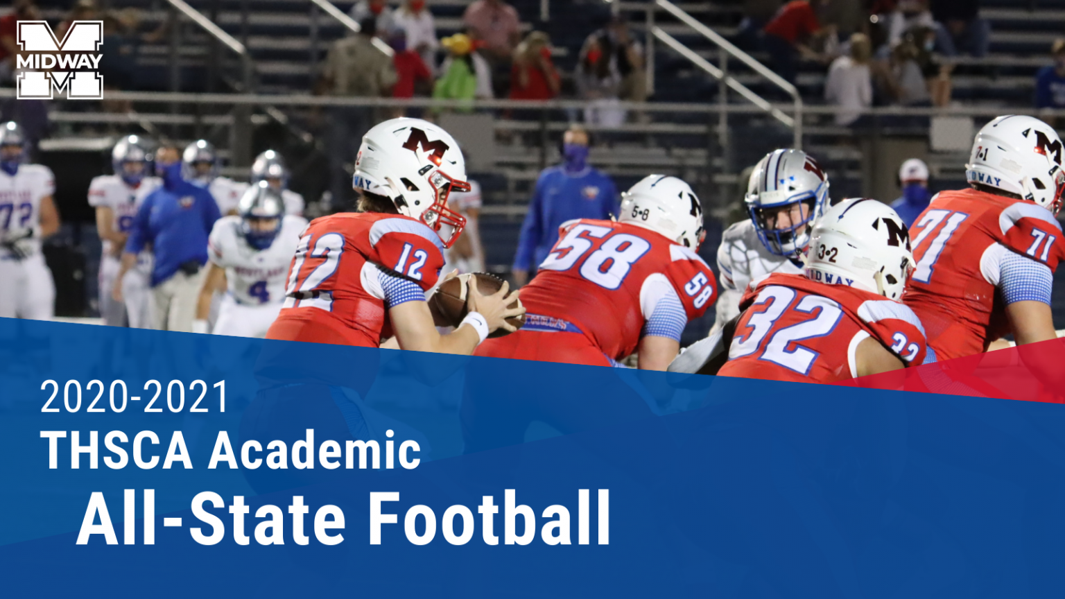 Midway Panther Football Players Named to Academic AllState Teams